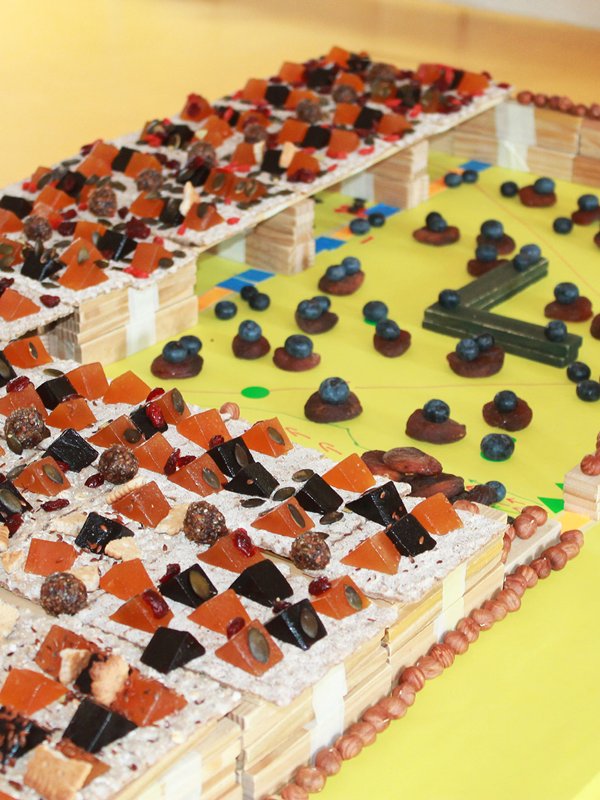 Atelier maternelle, architecture, design culinaire, créativité, motricité, goût, espace, pédagogie, construction